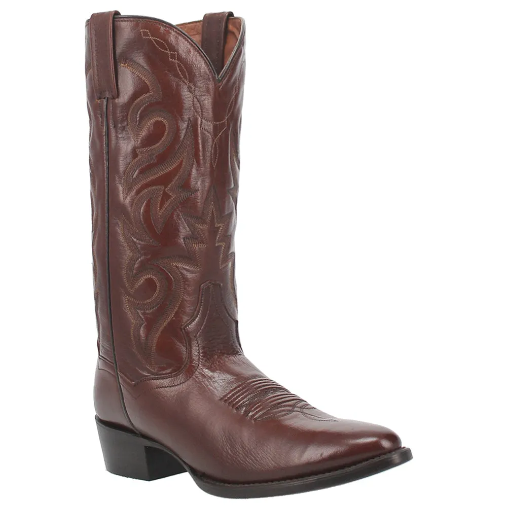 Milwaukee Embroidered Round Toe Cowboy Boots