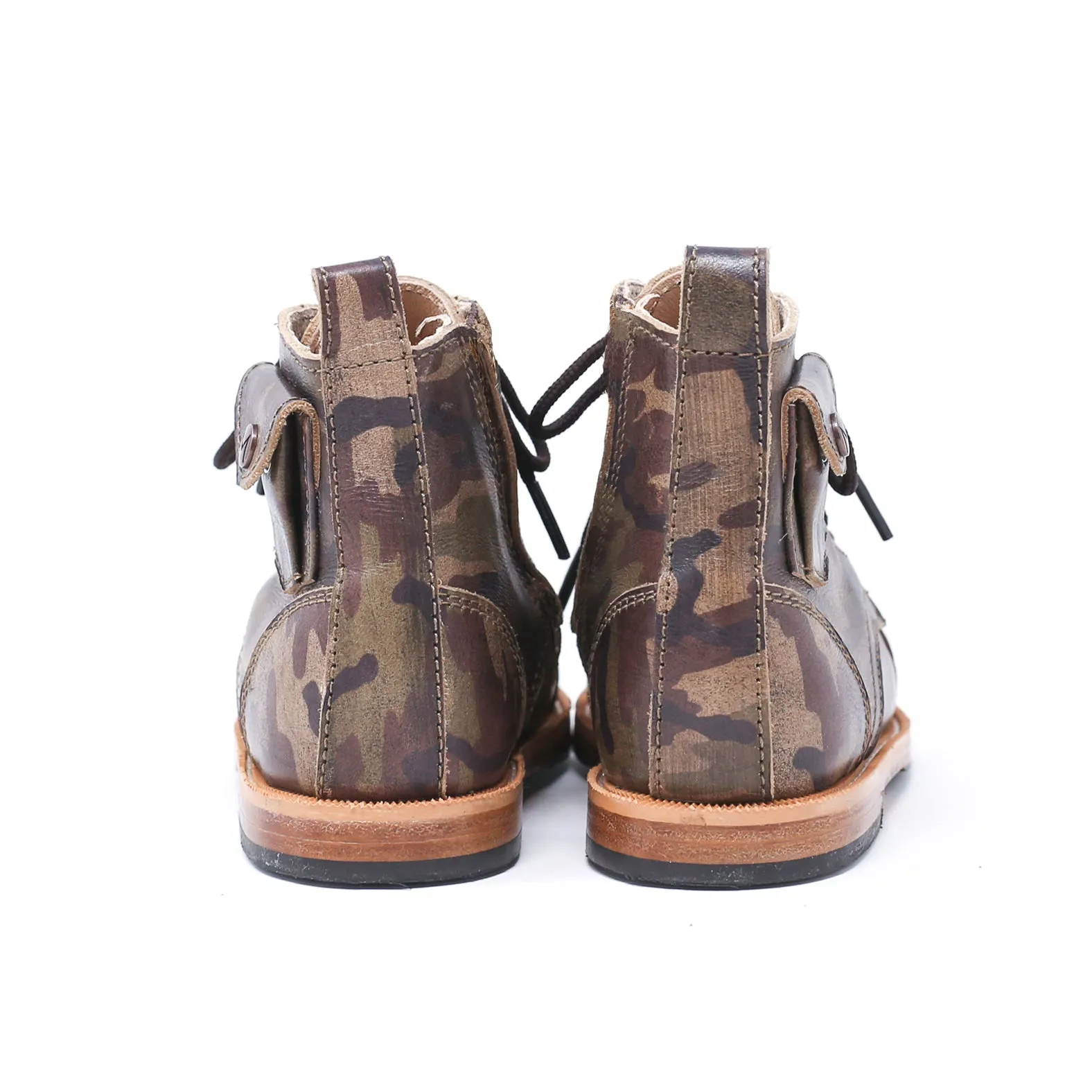 MK2016 - Heirloom Luxe Boots Camo Cafe [Children Leather Boots]