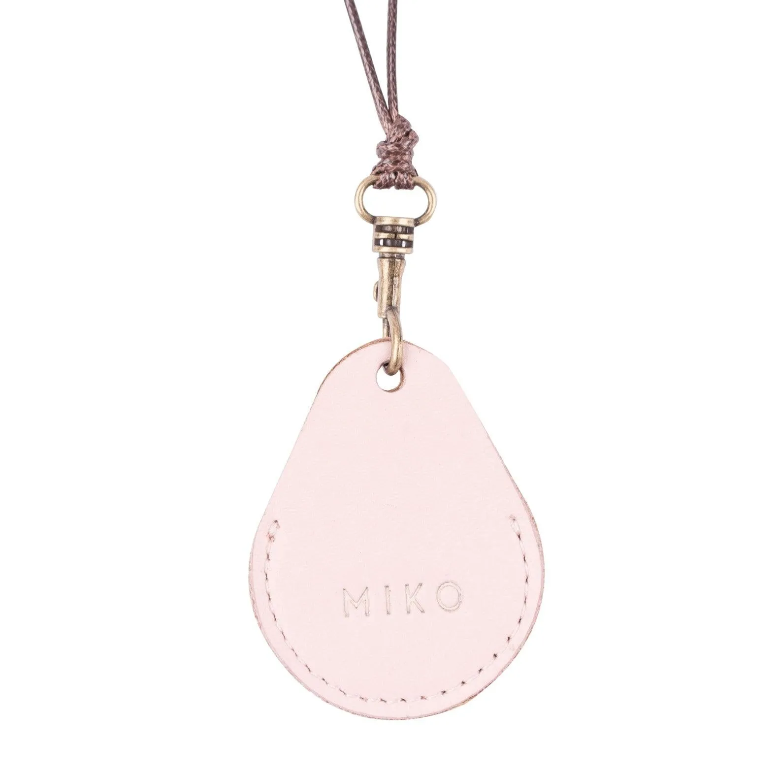 MK211414-B - Keychain AirTag Necklace Find my Car/Purse/Keys Blush [Leather Accessory]