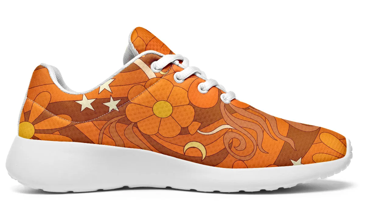 Molly's Mismatched Retro Daisies Sneakers