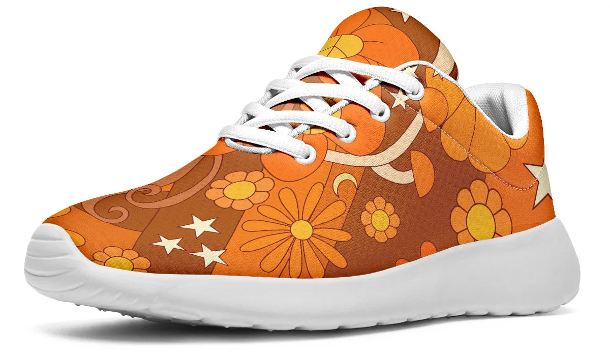 Molly's Mismatched Retro Daisies Sneakers