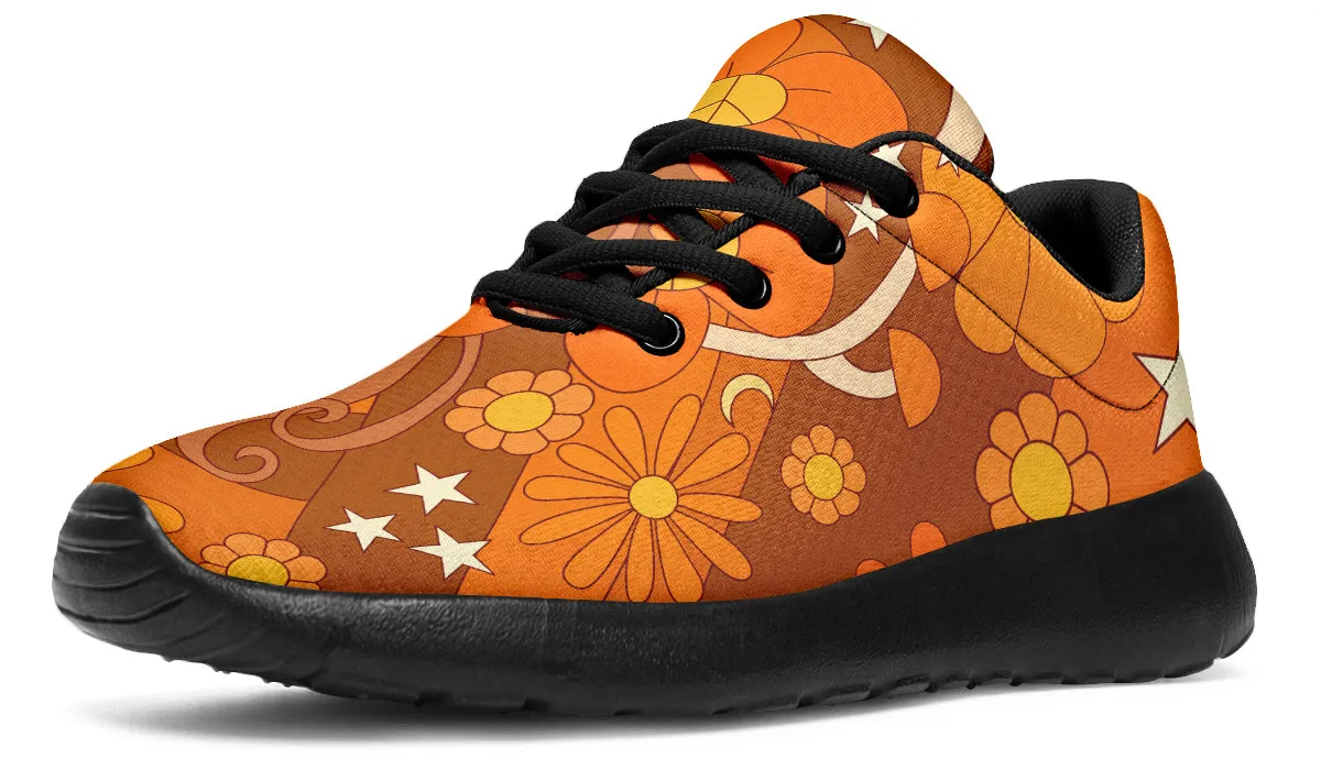 Molly's Mismatched Retro Daisies Sneakers