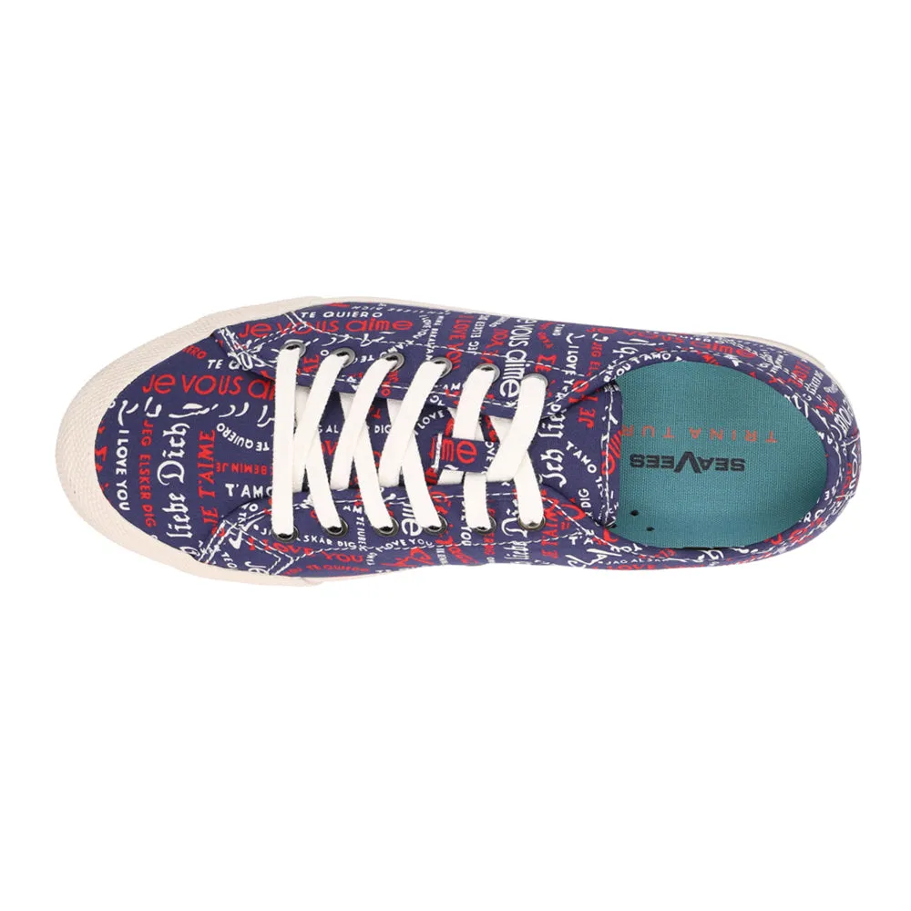 Monterey x Trina Turk Graphic Lace Up Sneakers