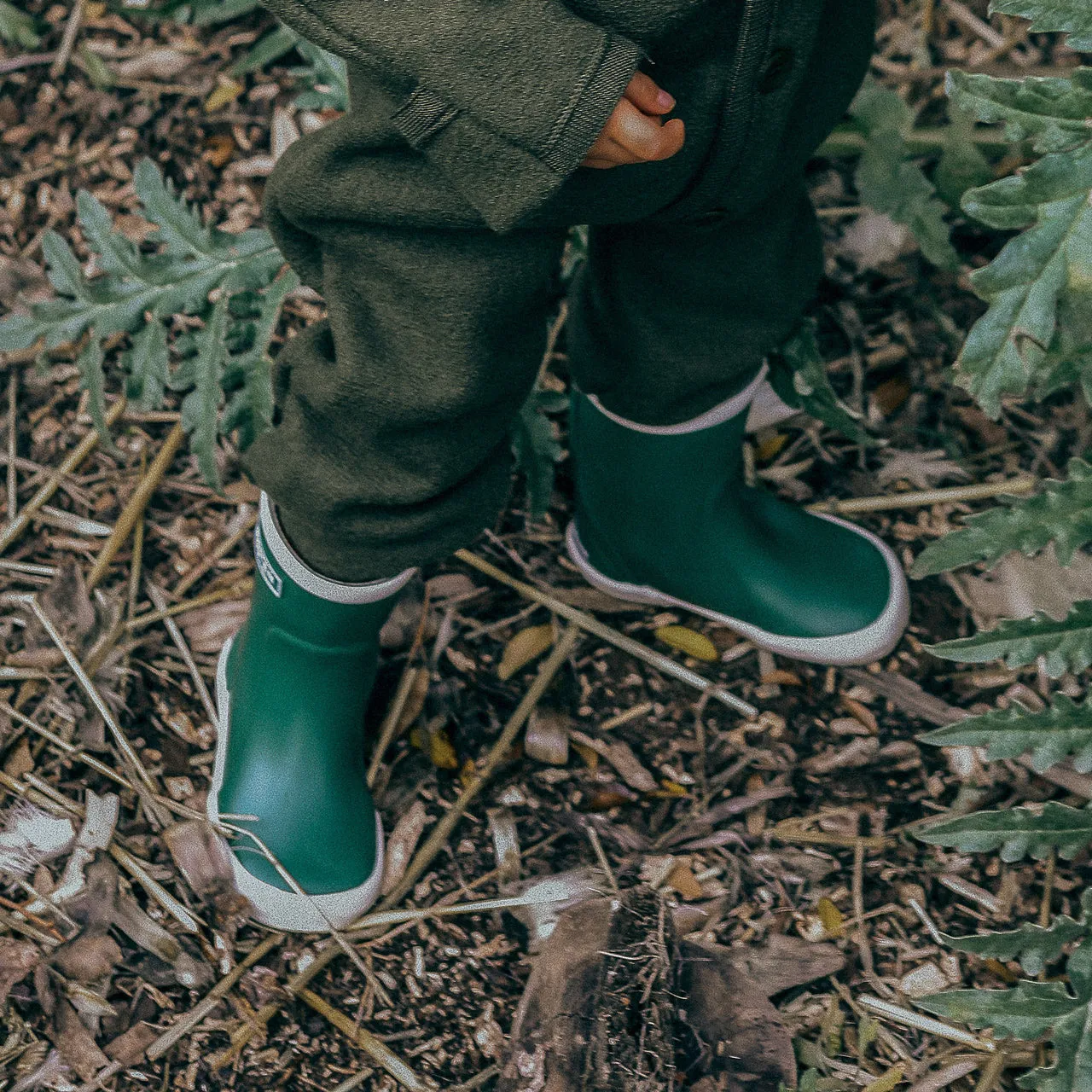 Natural Rubber Gumboots - Forest Green (21 only) *Last ones for now