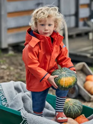 Navy & Ecru Stripe Fox Wellies - Select Size