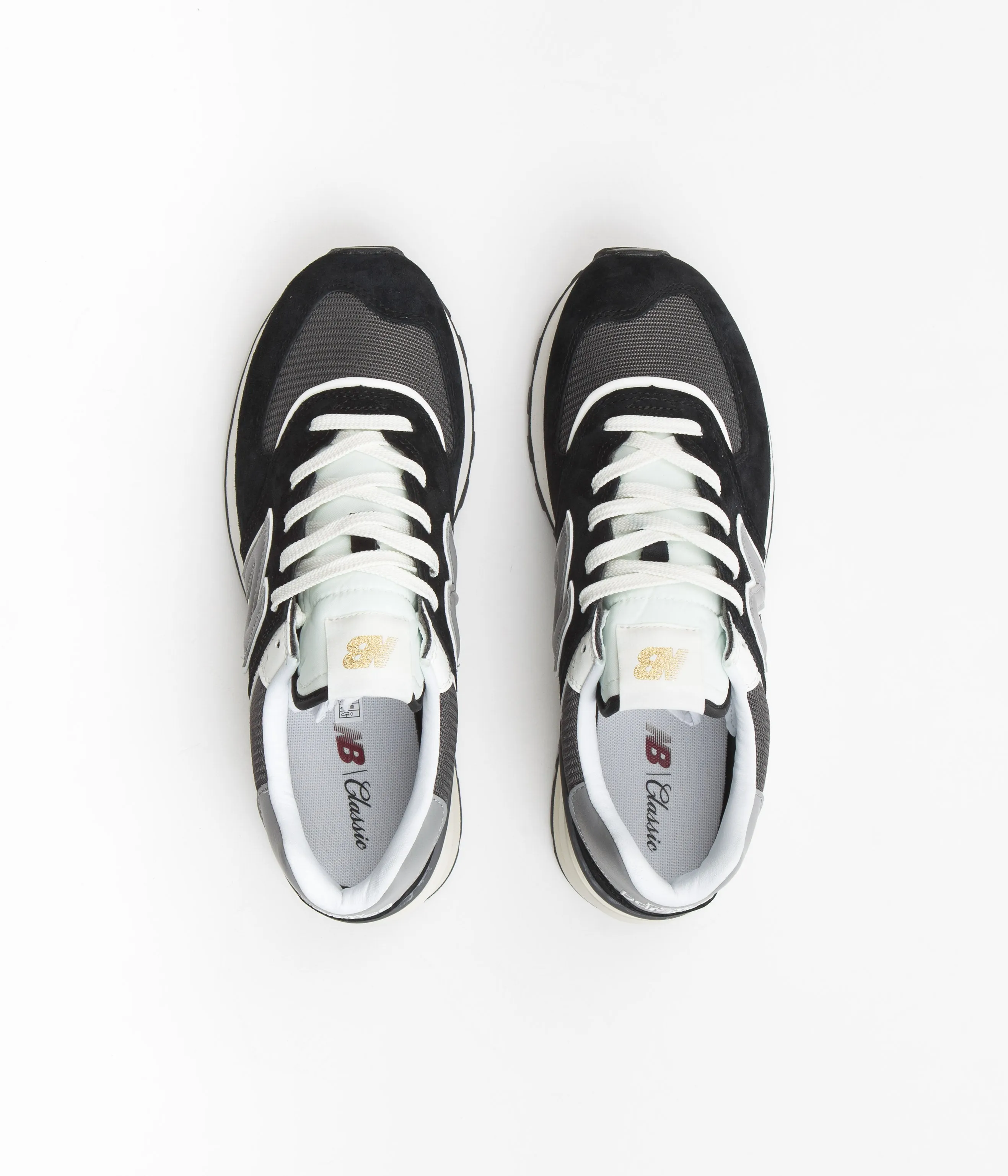 New Balance 574 Shoes - Black / Grey / White