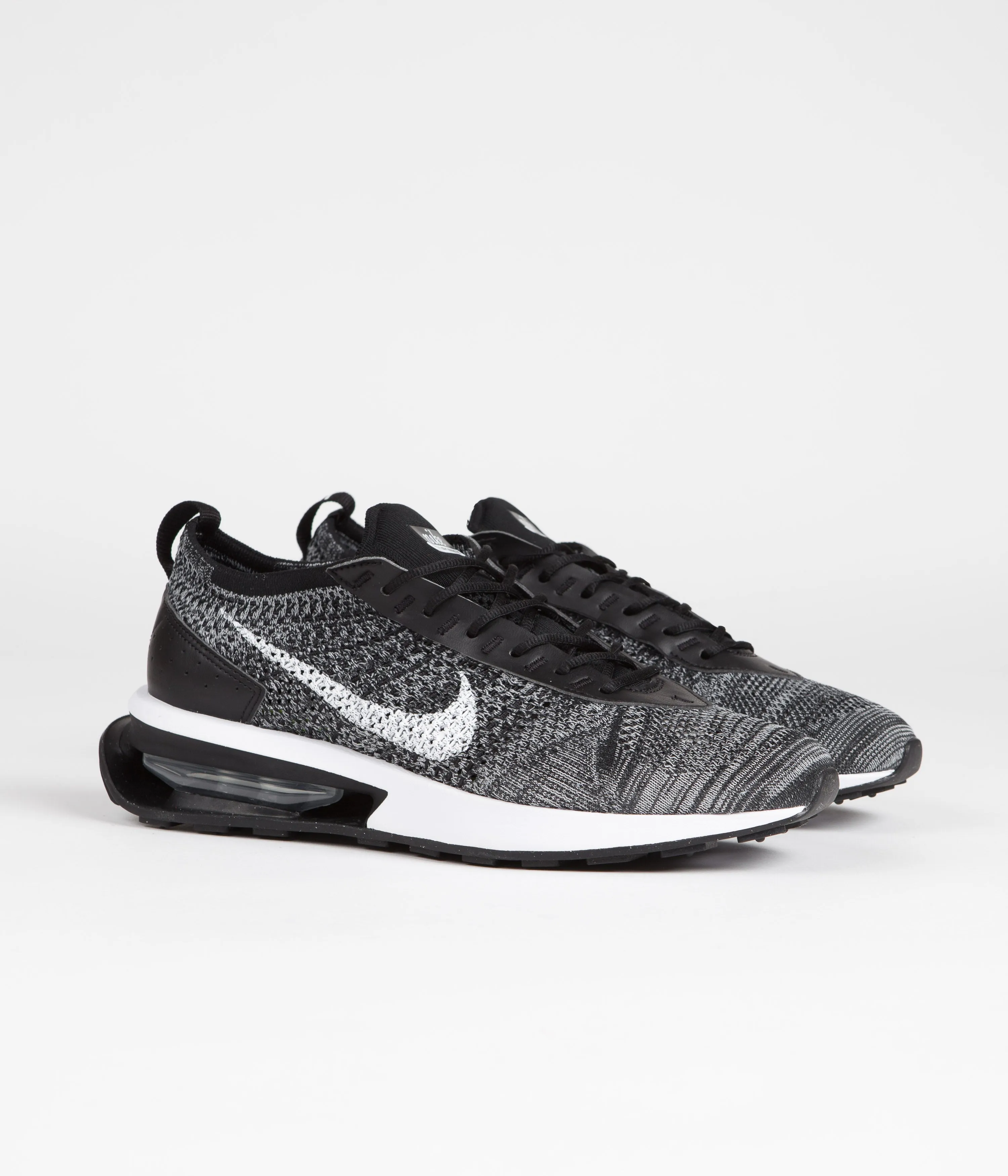 Nike Air Max Flyknit Racer Shoes - Black / White