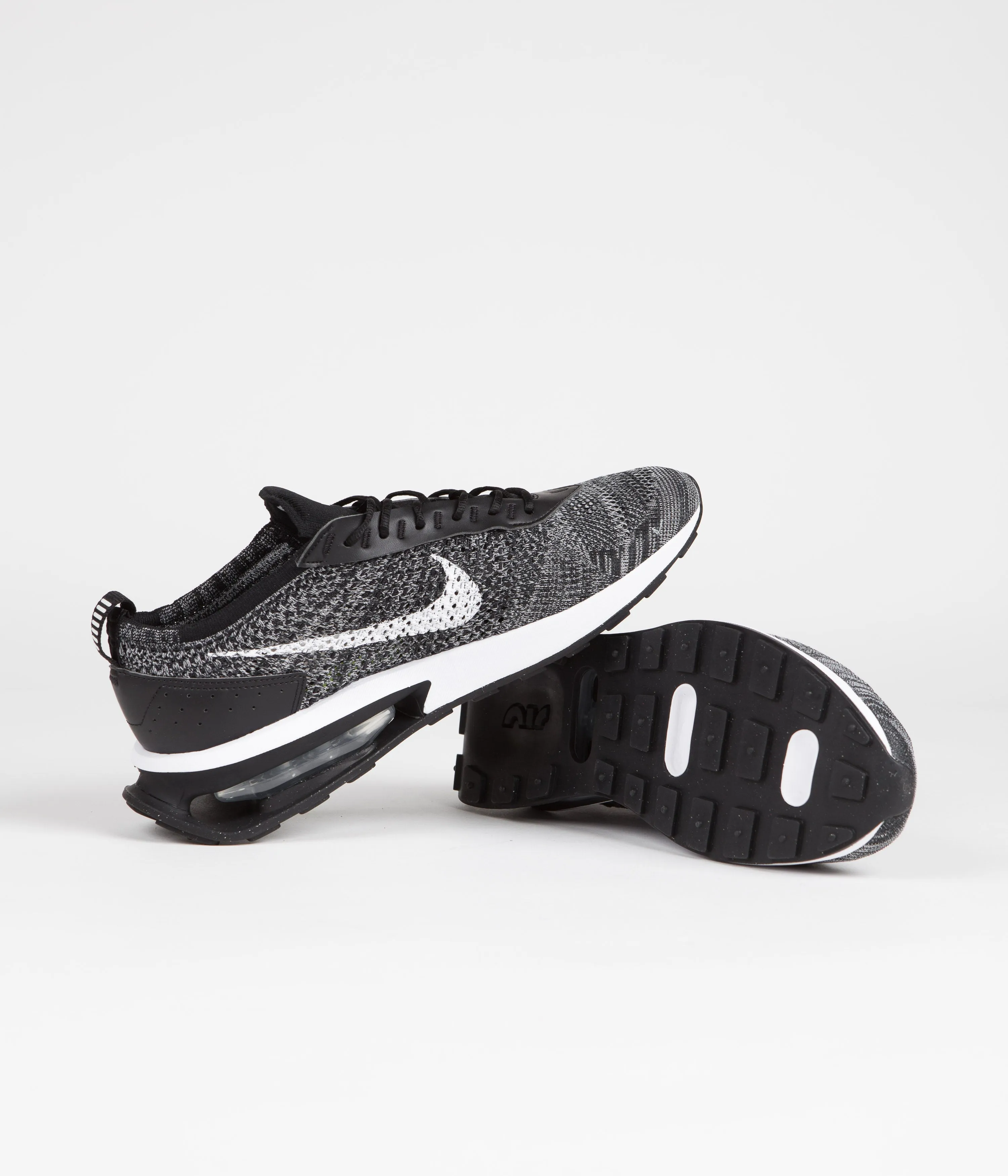 Nike Air Max Flyknit Racer Shoes - Black / White