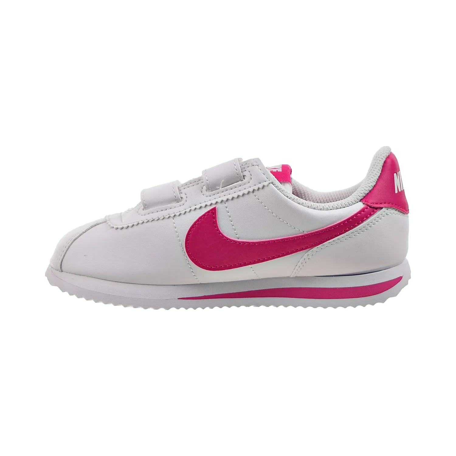 Nike Cortez Basic SL (PS) Little Kids' Shoes White-Pink Prime