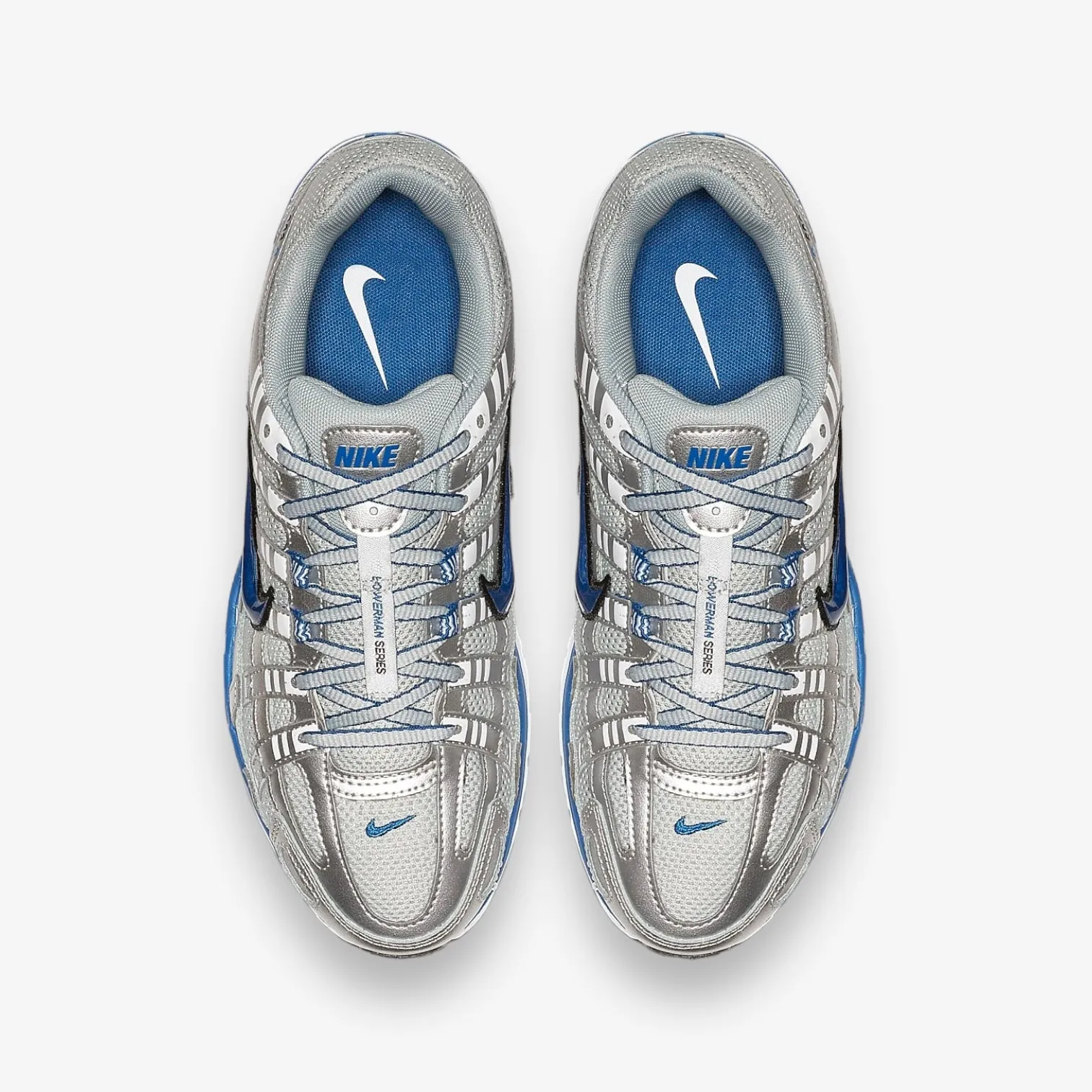 Nike Womens P-6000 Metallic Silver Team Royal BV1021-001