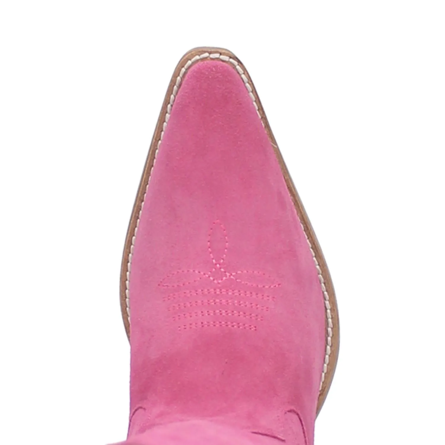 Online Exclusive | Dingo | Thunder Road Suede Leather Cowboy Boots in Fuchsia Pink **PREORDER