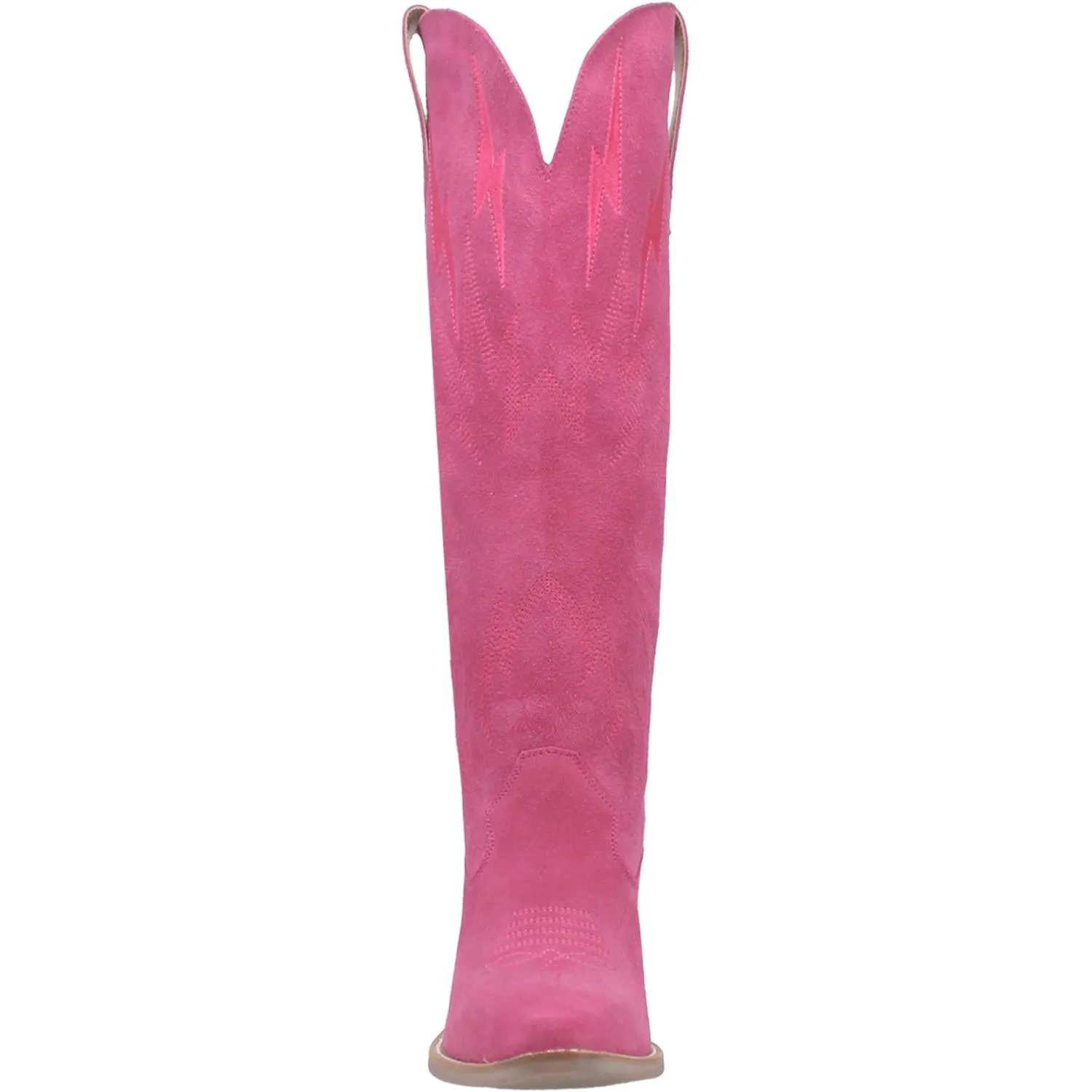 Online Exclusive | Dingo | Thunder Road Suede Leather Cowboy Boots in Fuchsia Pink **PREORDER