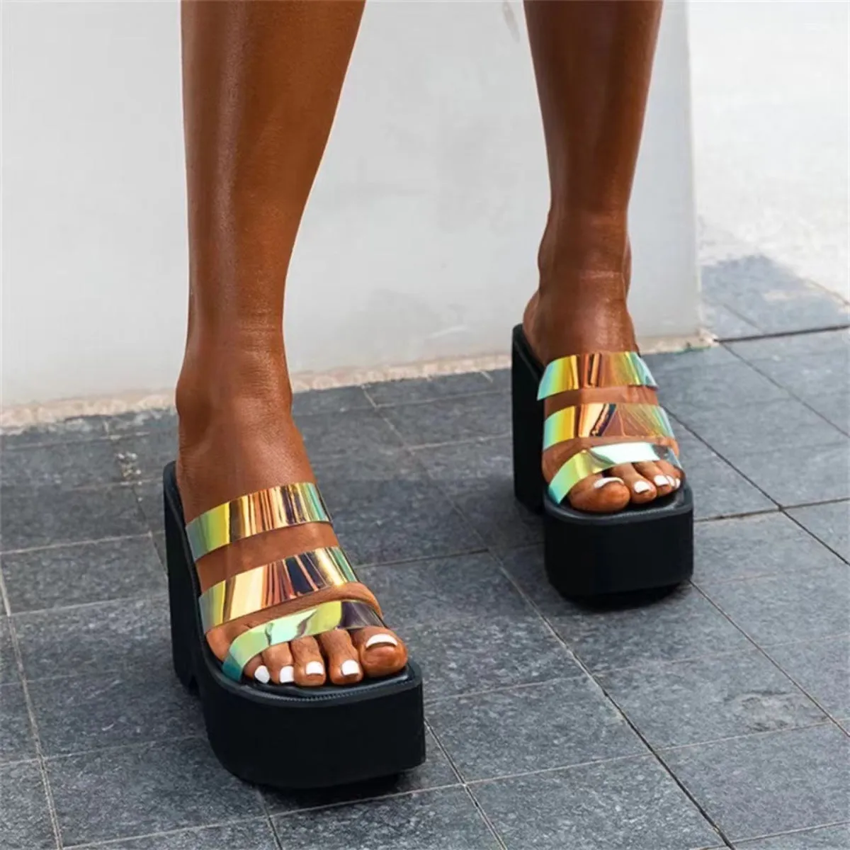 Open Toe Wedge Sandals