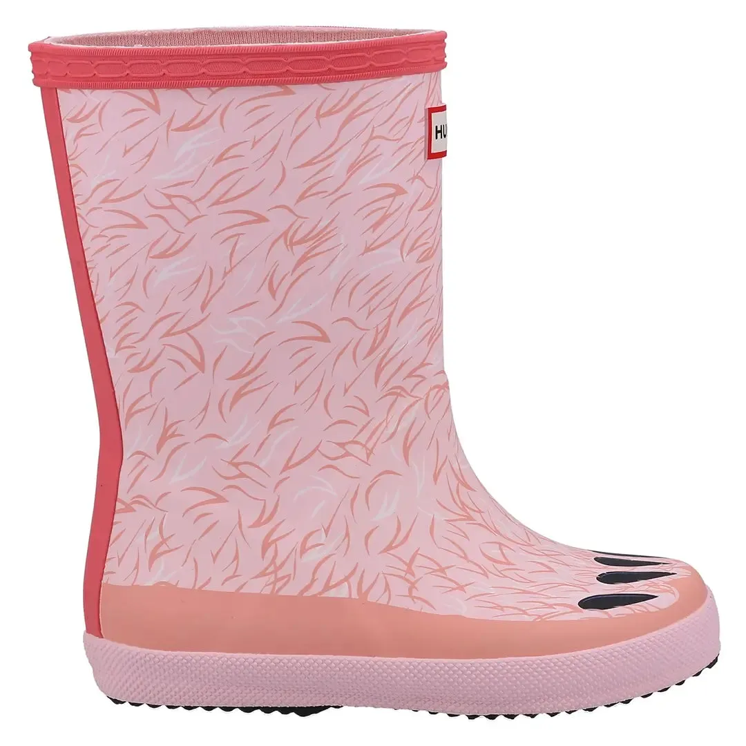 Polar Bear Children's Wellington Boots - Pink by Hunter