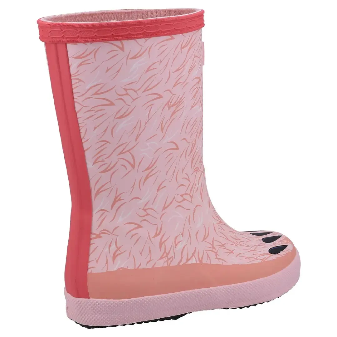 Polar Bear Children's Wellington Boots - Pink by Hunter