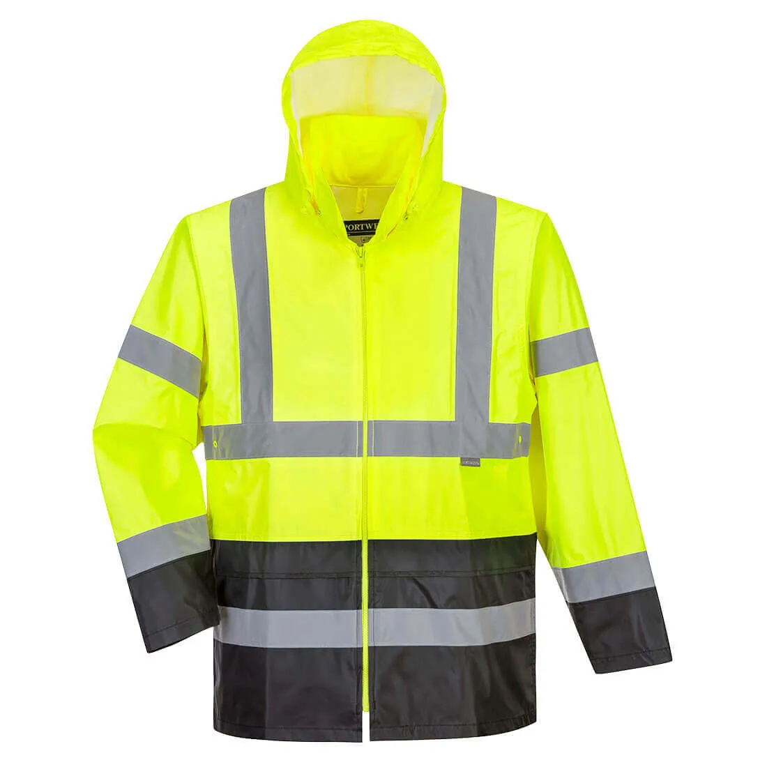 Portwest UH443 - Hi-Vis Classic Contrast Rain Jacket  ANSI Class 3