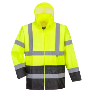 Portwest UH443 - Hi-Vis Classic Contrast Rain Jacket  ANSI Class 3