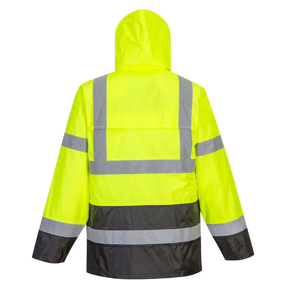 Portwest UH443 - Hi-Vis Classic Contrast Rain Jacket  ANSI Class 3