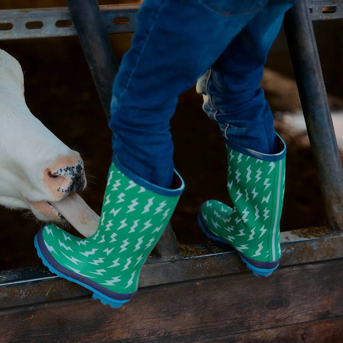 Puddlestomper Wellies Green