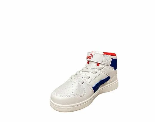 Puma scarpa sneakers da ragazzo Rebound Layup 370488 05 bianco blu