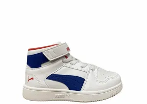 Puma scarpa sneakers da ragazzo Rebound Layup 370488 05 bianco blu