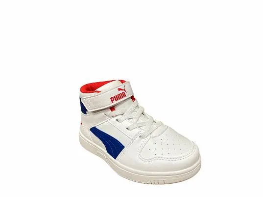 Puma scarpa sneakers da ragazzo Rebound Layup 370488 05 bianco blu