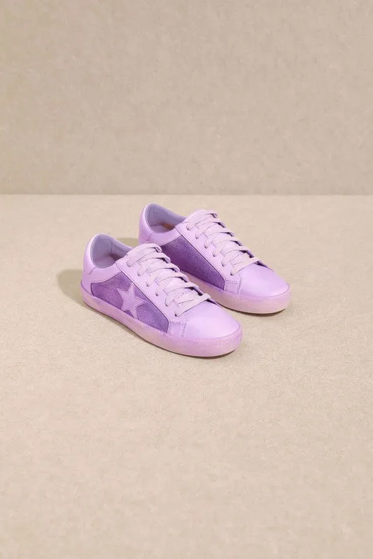 Purple Fashion Star Sneakers