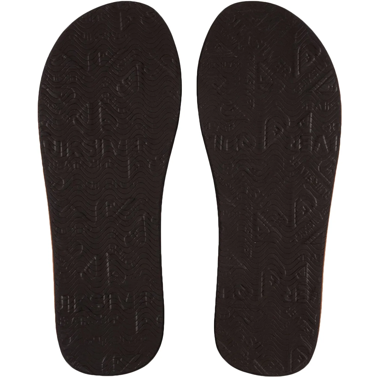 Quiksilver Mens Molokai Leather Flip Flops - Brown