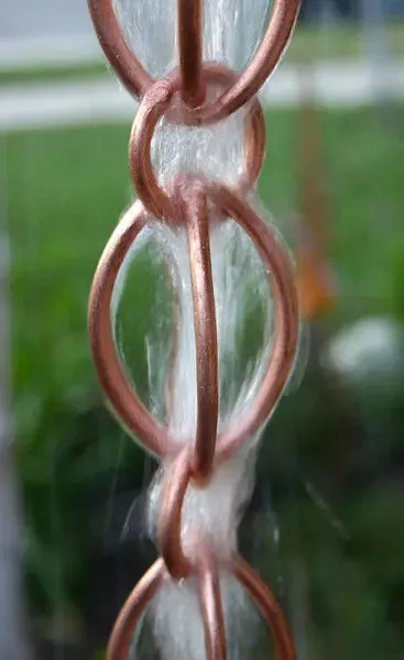 Rain Chain Oval Loop Rainchain- Copper