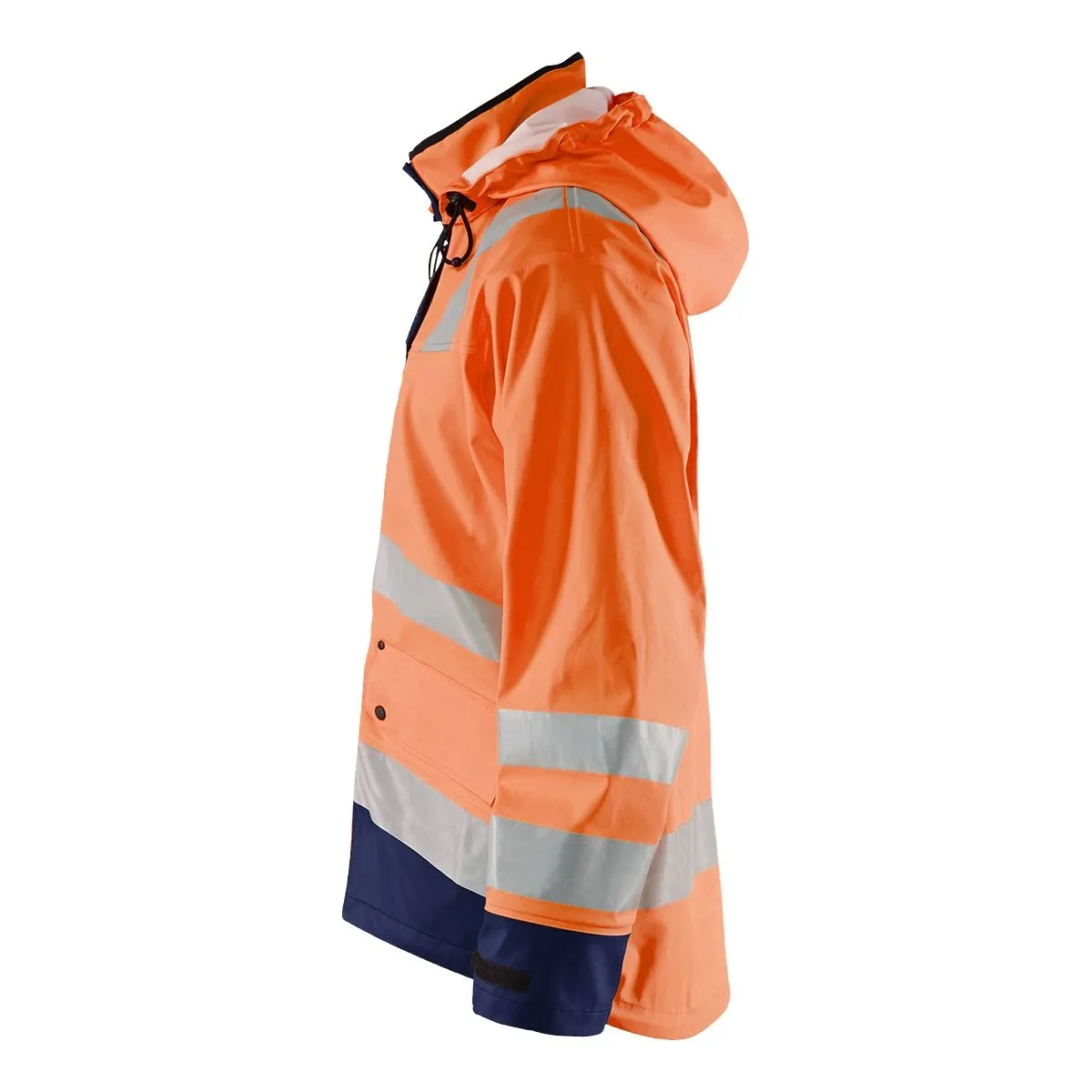 Rain&#x20;Jacket&#x20;High&#x20;Vis&#x20;Level&#x20;3&#x20;4327&#x20;High&#x20;Vis&#x20;Geel&#x2F;Marine&#x20;-&#x20;Bl&#xE5;kl&#xE4;der