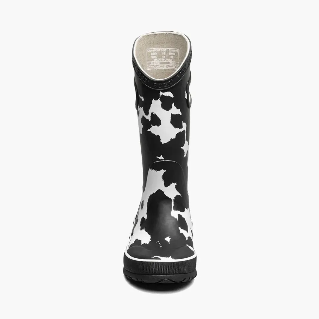 Rainboot Cow - Black and White