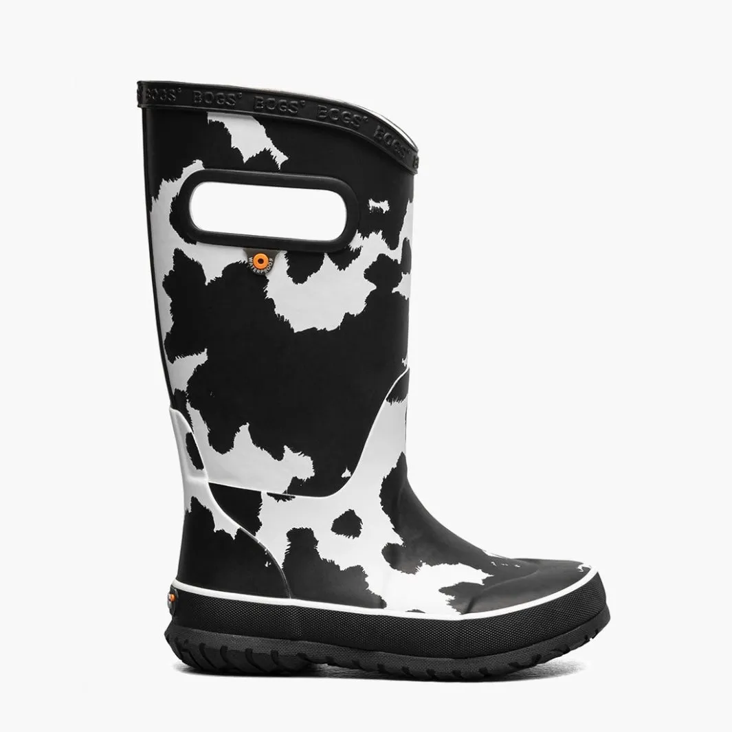 Rainboot Cow - Black and White