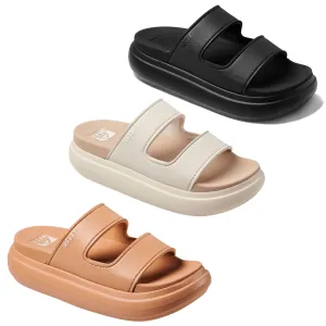 Reef Womens Cushion Bondi 2 Bar Platform Sandals Slides