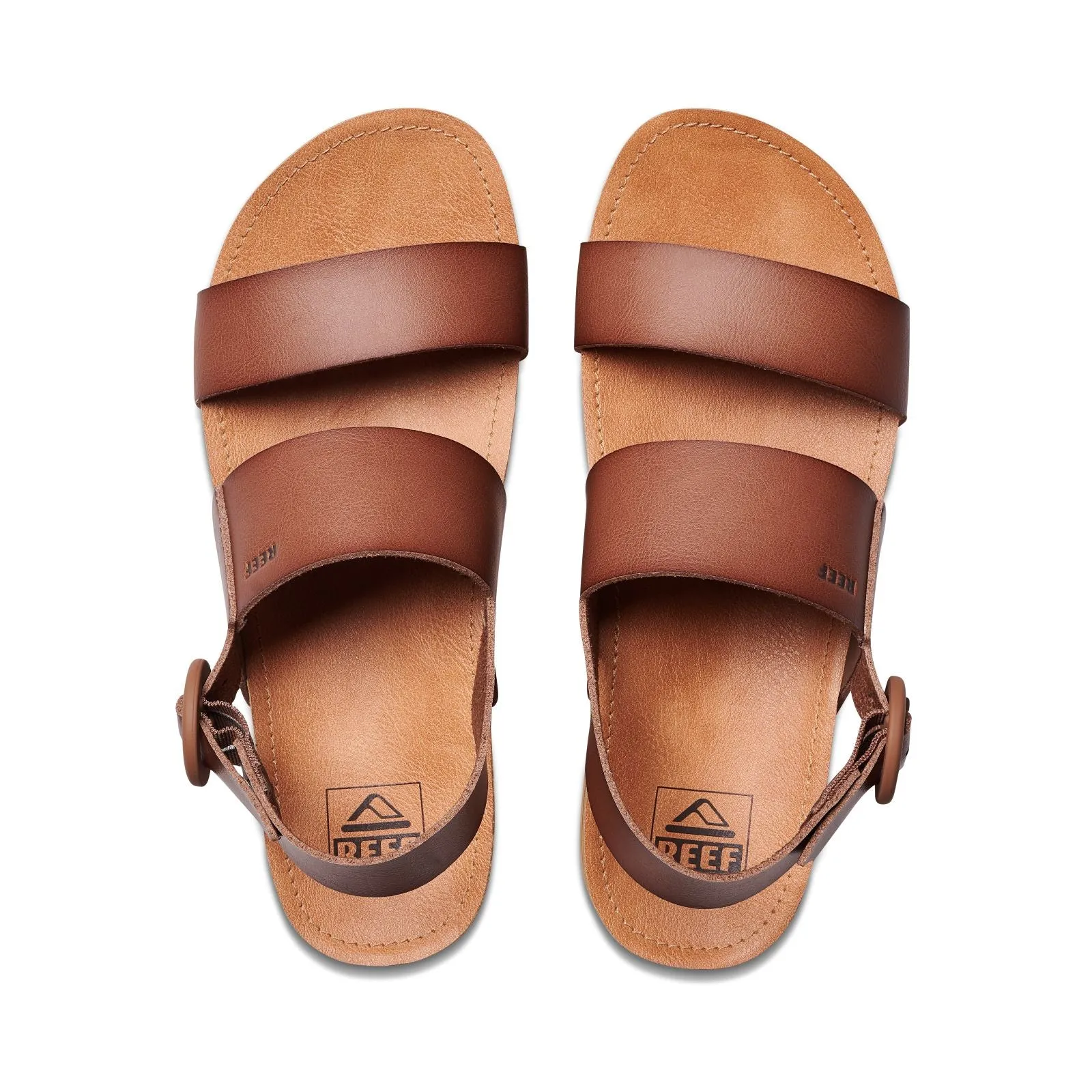 Reef Womens Vista Hi Buckle Summer Vegan Leather Sandals