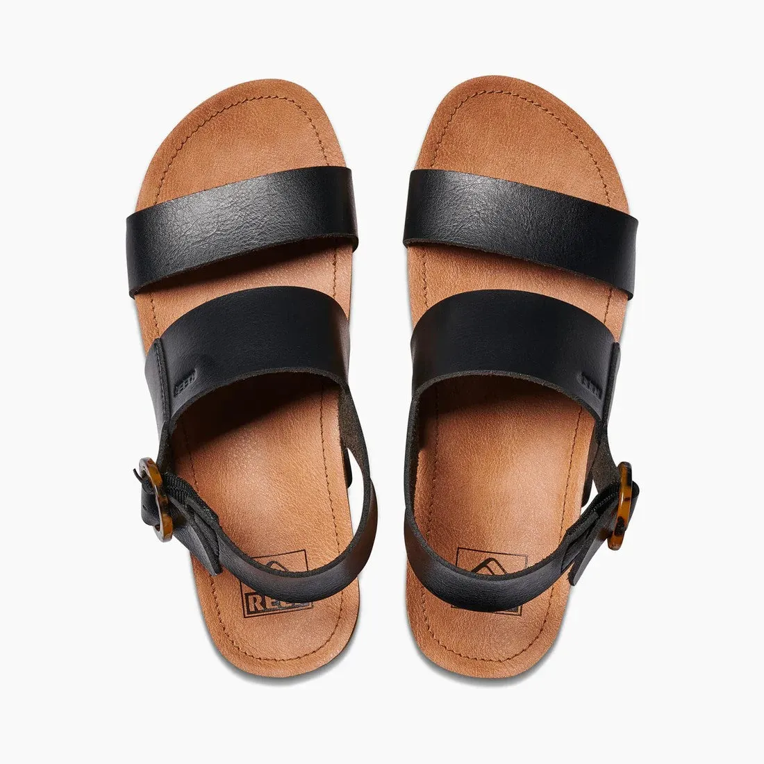 Reef Womens Vista Hi Buckle Summer Vegan Leather Sandals