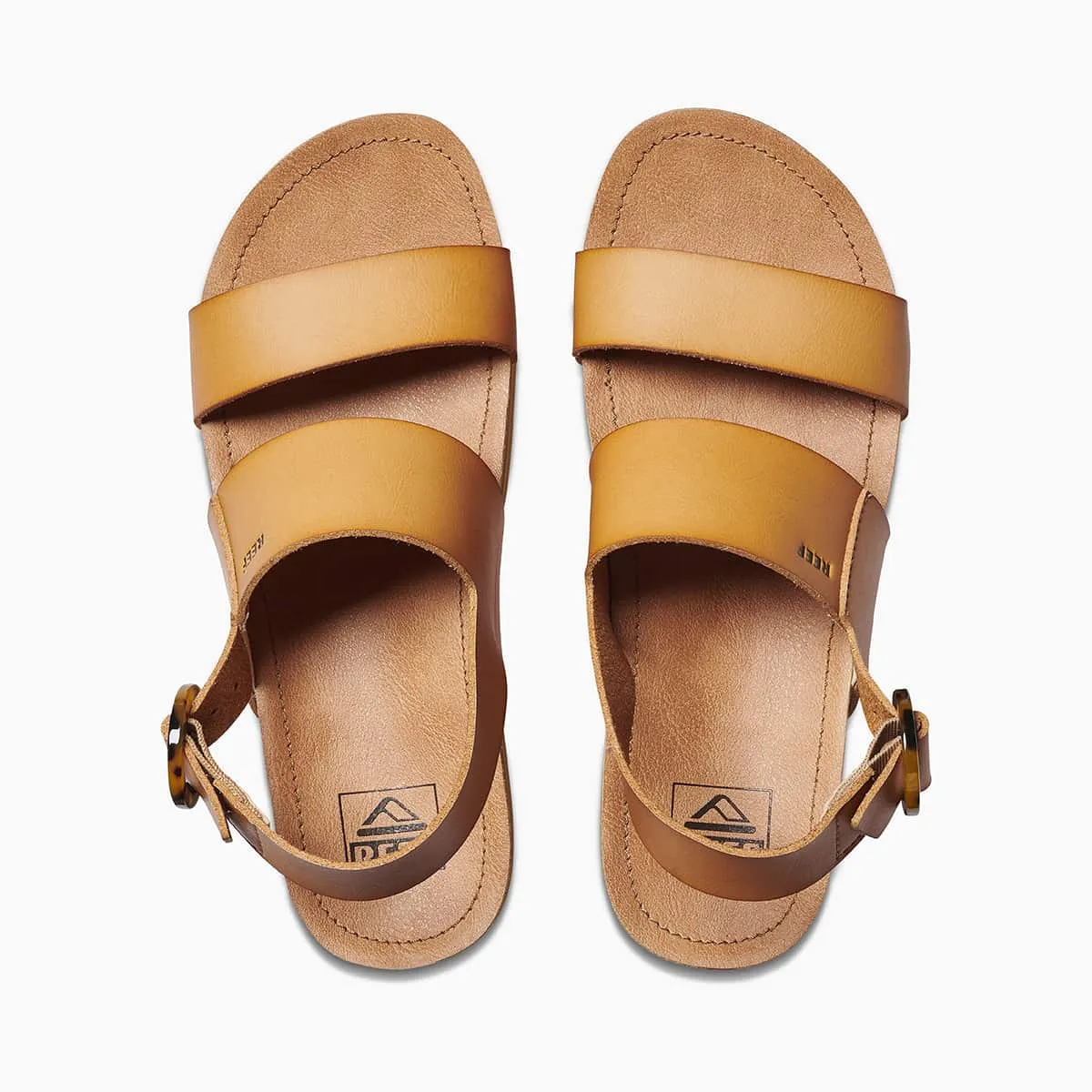 Reef Womens Vista Hi Buckle Summer Vegan Leather Sandals