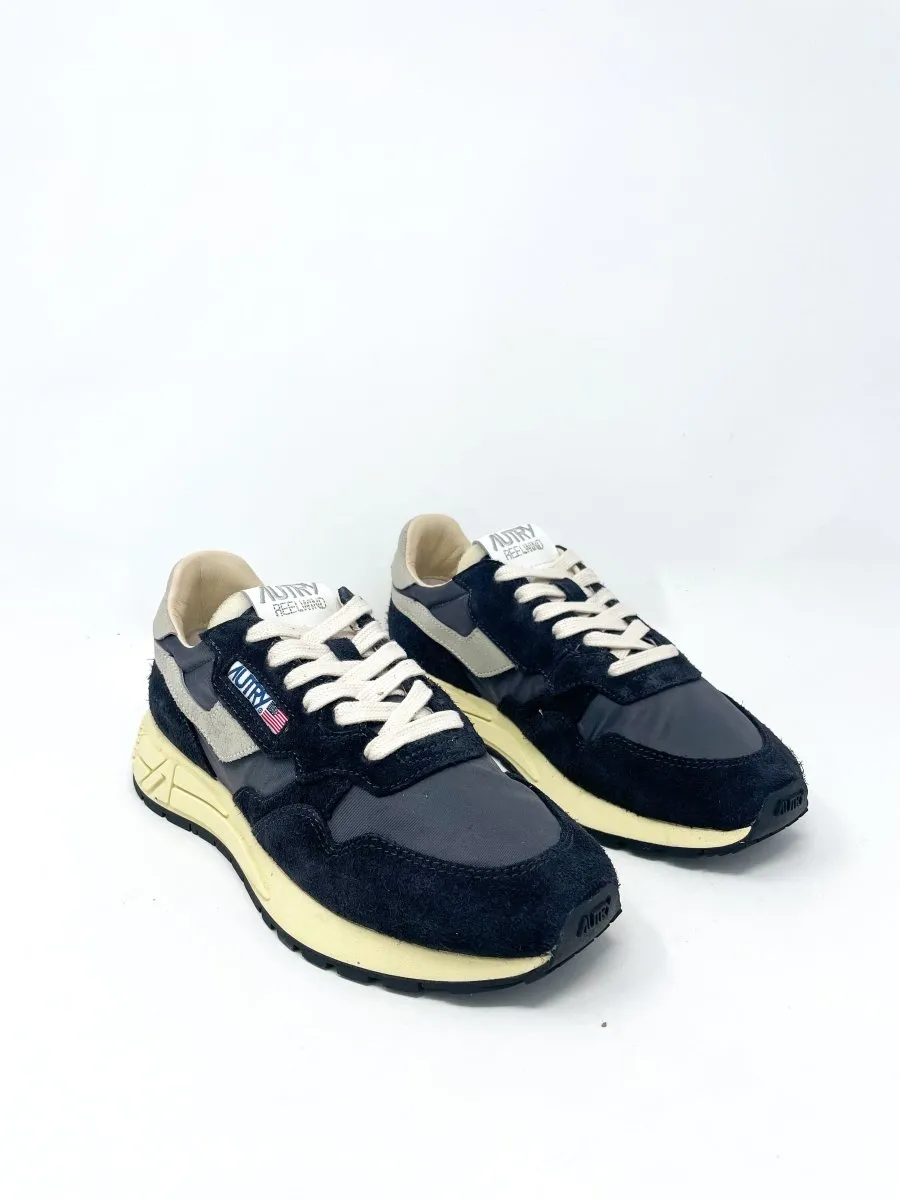 Reelwind Low Sneakers in Nylon & Suede Black