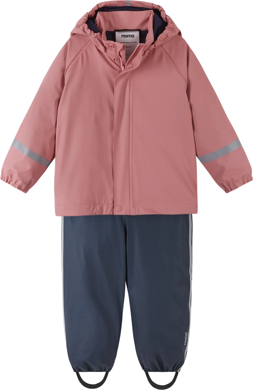 Reima Kids&#x27; Tipotella Rain Outfit Rose Blush | Buy Reima Kids&#x27; Tipotella Rain Outfit Rose Blush here | Outnorth