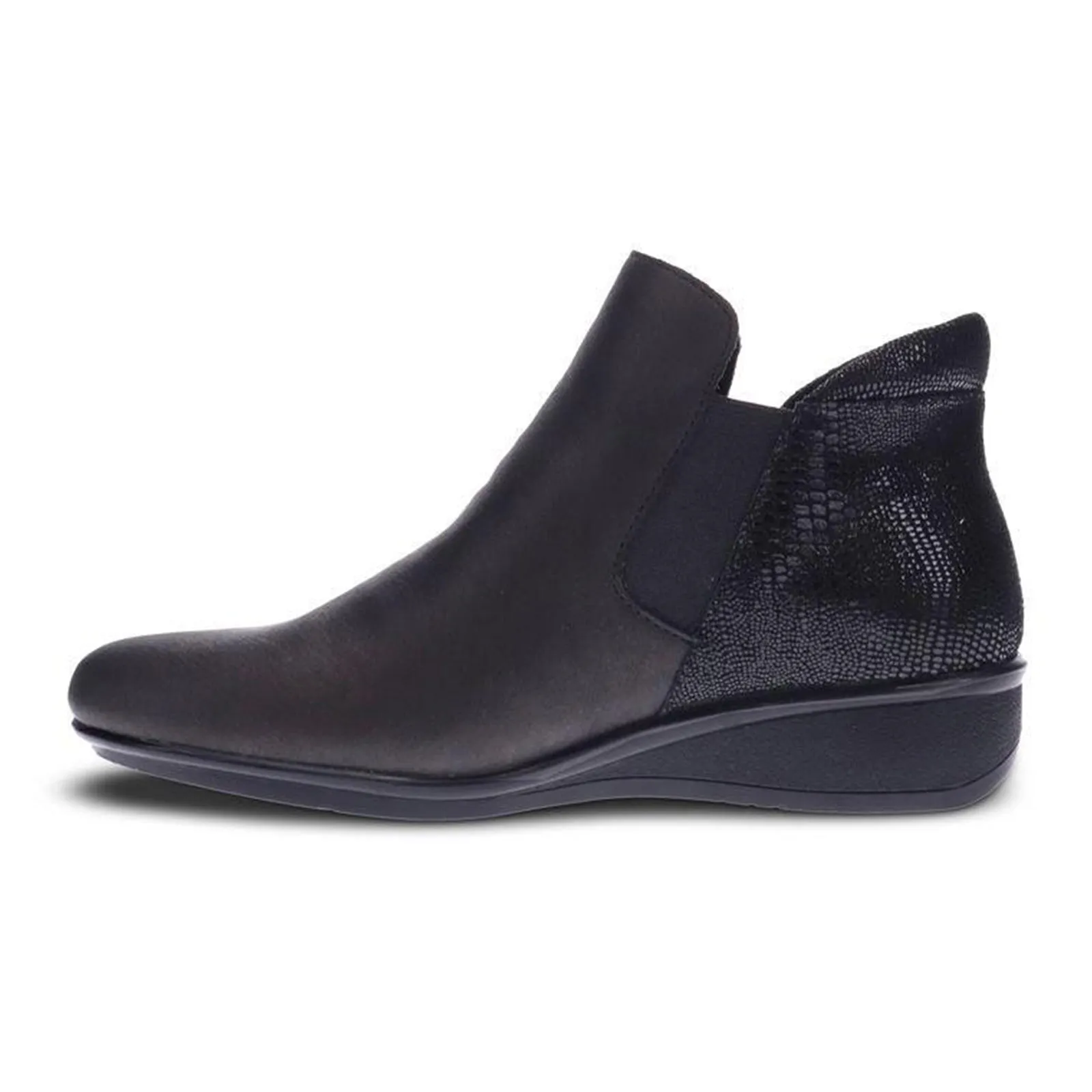 Revere Damascus Ankle Boot (Women) - Onyx/Black Lizard