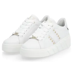 Rieker Carla 06 White Leather Sneaker (Women's)