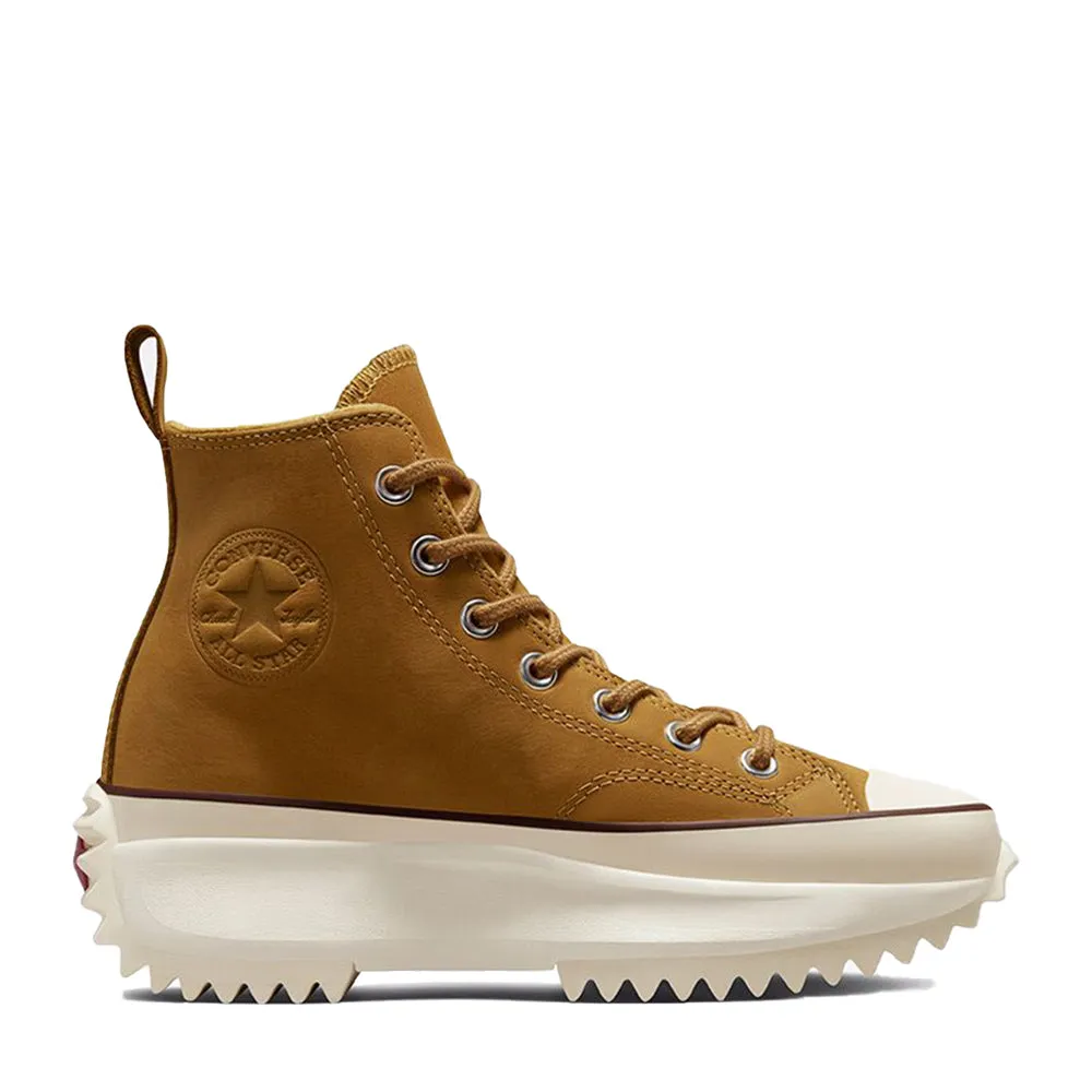 Run Star Hike Nubuck Hi Sneakers in Tan