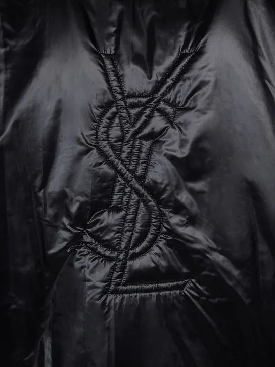 Saint Laurent   Cassandre nylon rain coat 