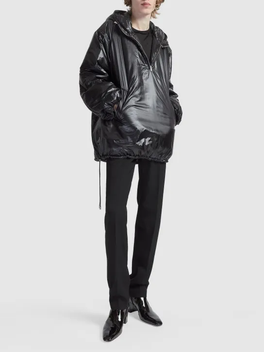 Saint Laurent   Cassandre nylon rain coat 