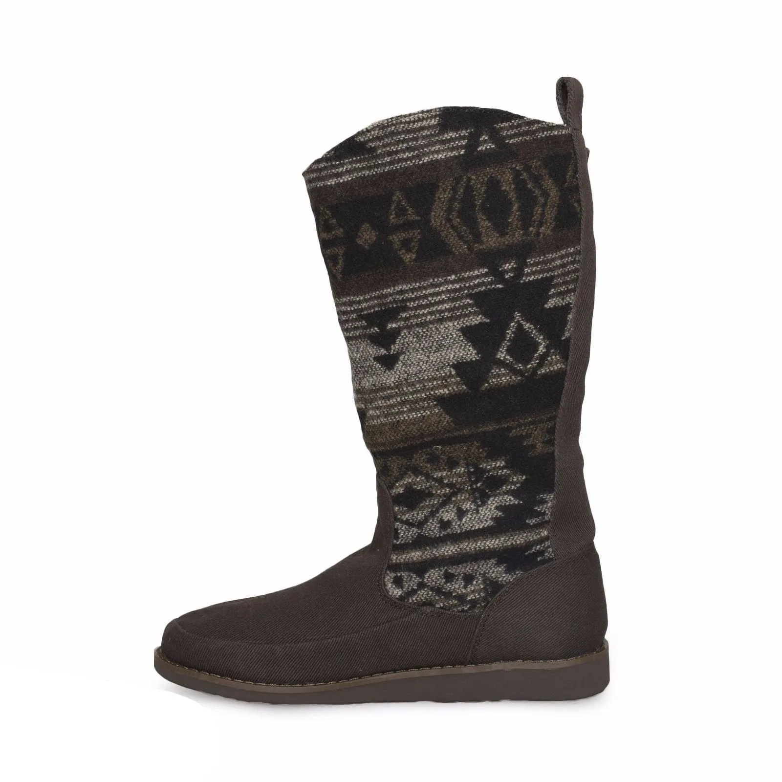 Sanuk Siena Black/Brown Navajo Boots