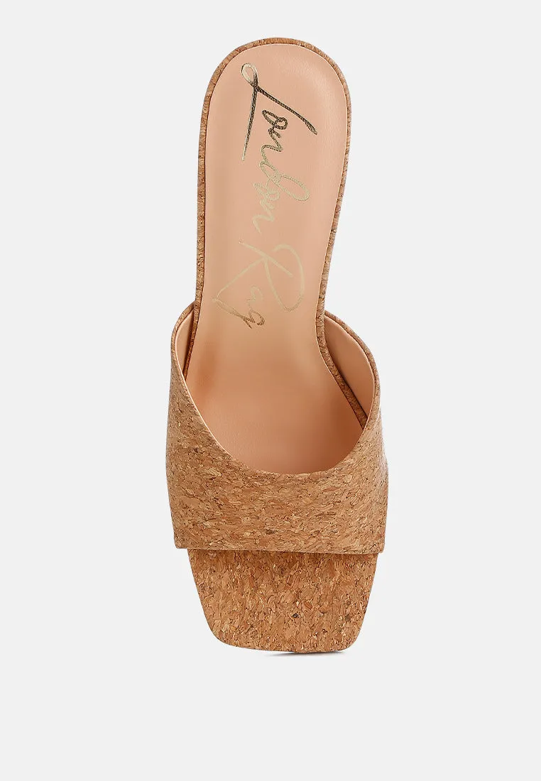 Shiloy Cork Wedge Sandals