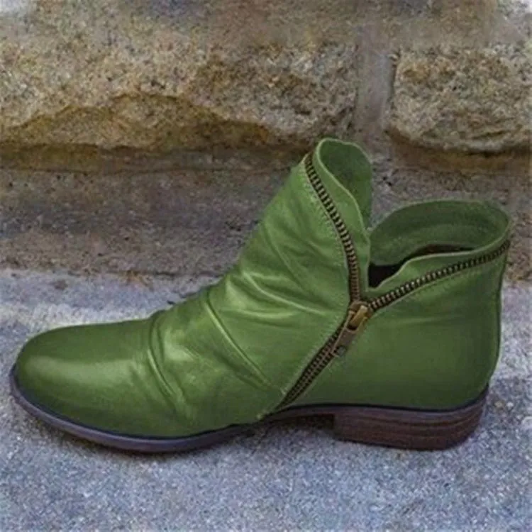 Simone - Elegant leather ankle boots for ladies