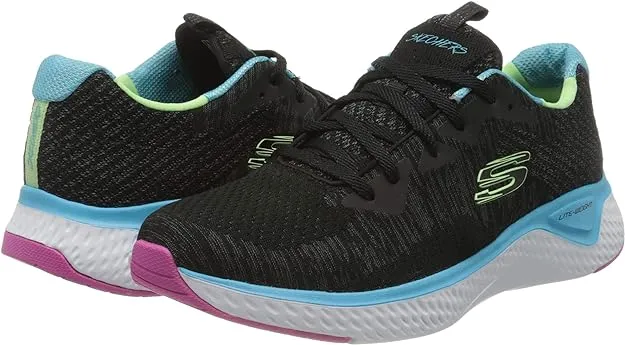 Skechers scarpa sportiva da donna Solar Fuse-Brisk Escape 13328/BKMT nero