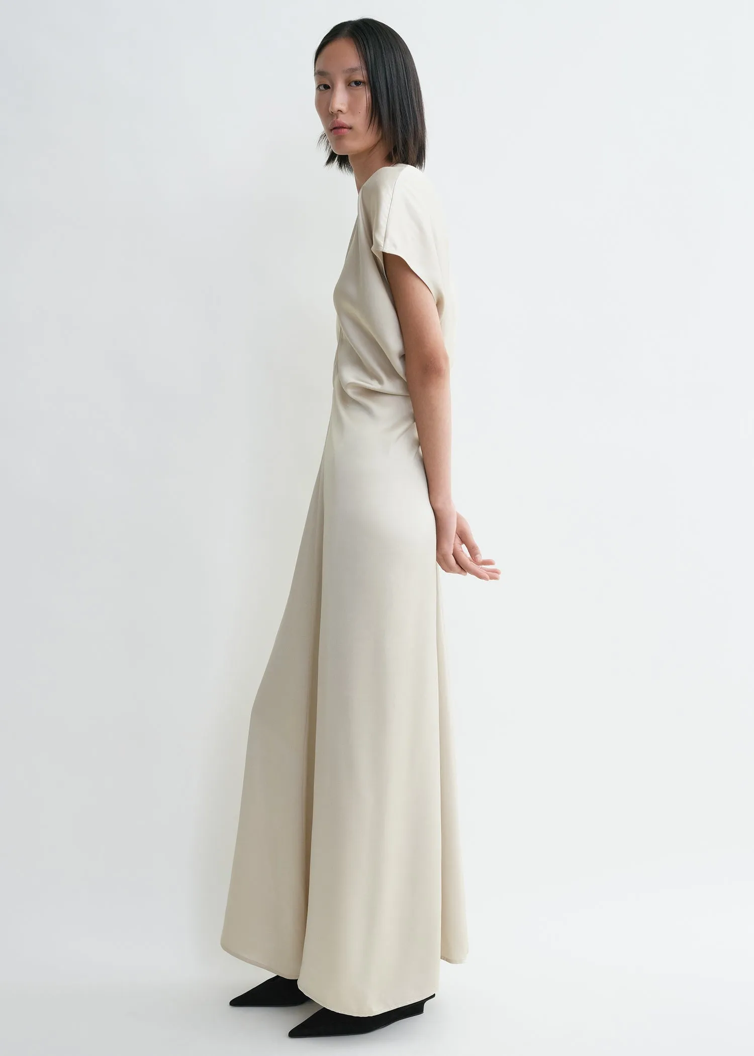 Slouch waist dress pearl