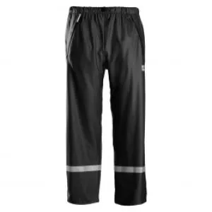 Snickers&#x20;8201&#x20;Rain&#x20;Work&#x20;Trousers&#x20;PU&#x20;-&#x20;Black