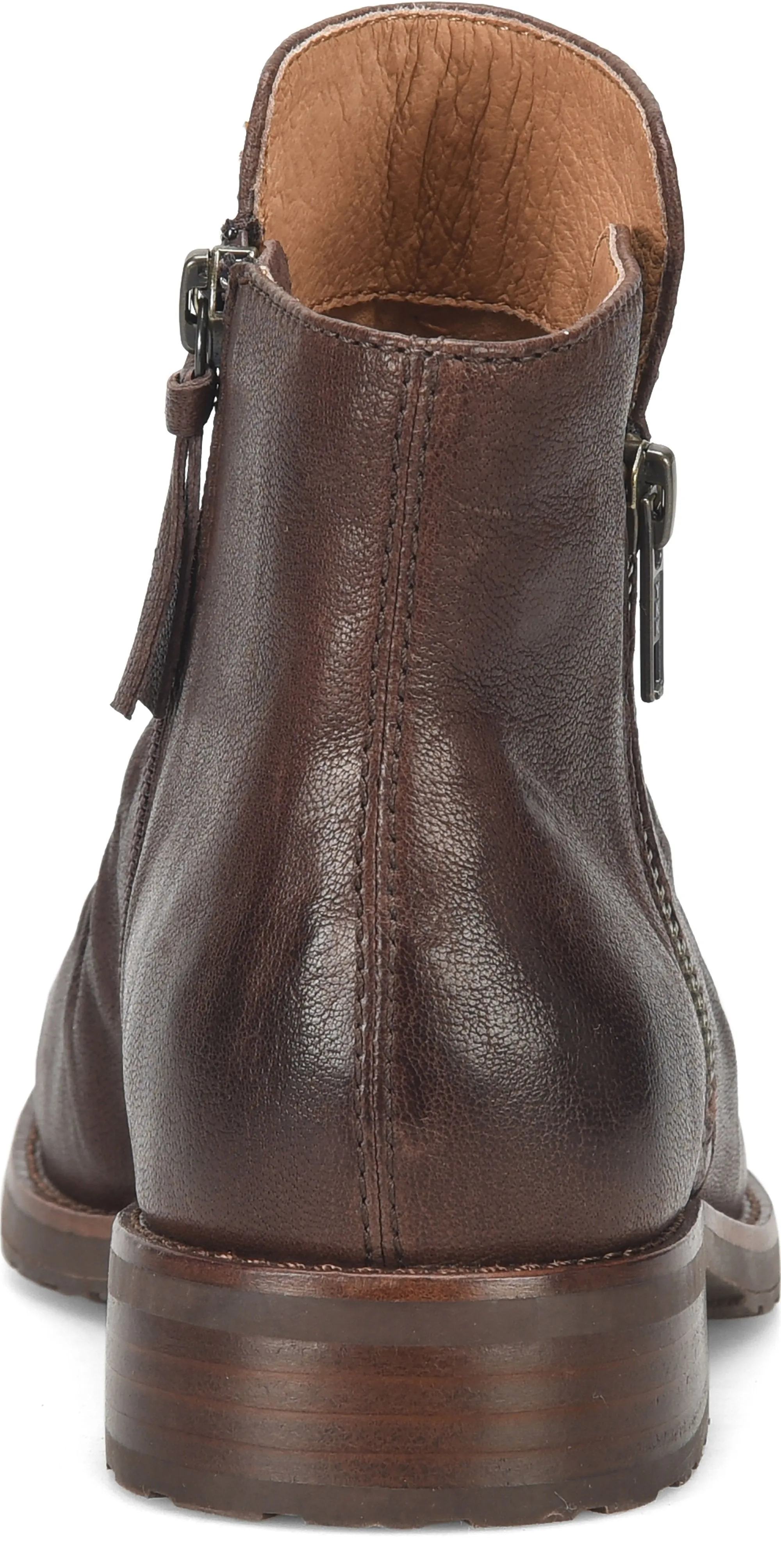 Sofft Women's Beckie II Ankle Leather Boots - Cocoa Brown